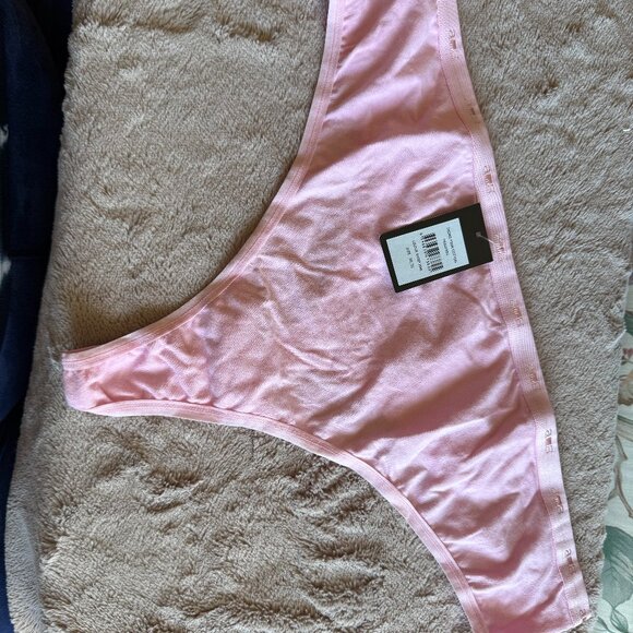 Avenue Women's Plus Size Cotton Thong Panty Panties Light Pink Size 30/32 5 pair - Picture 3 of 8